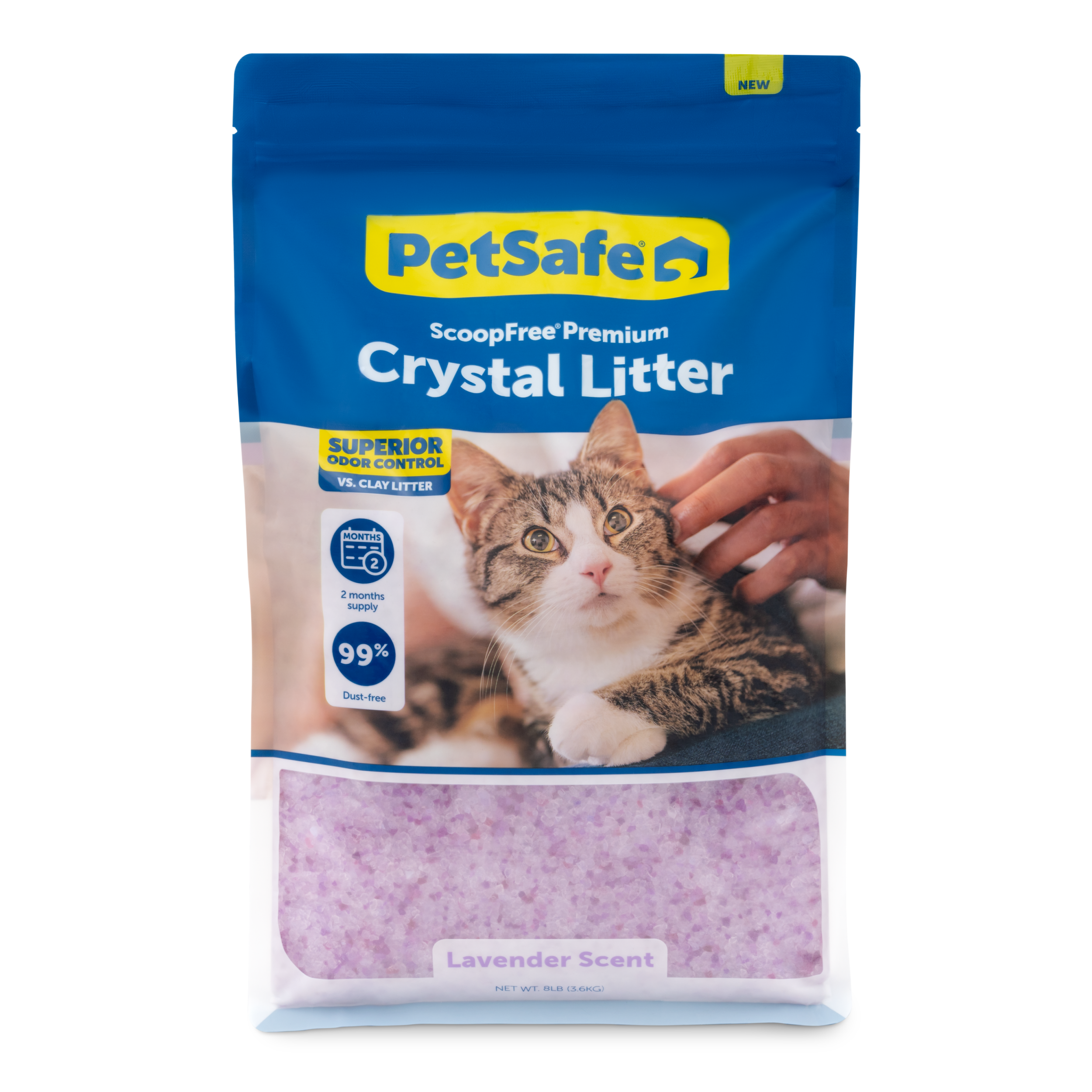 ScoopFree® Premium Lavender Crystal Litter 8 lb Bag, Fresh, 1-Pack