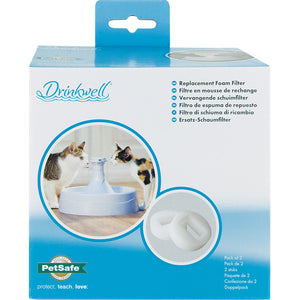 Drinkwell® 360 Filtres en mousse de remplacement pour fontaines à animaux en plastique (pack de 2)